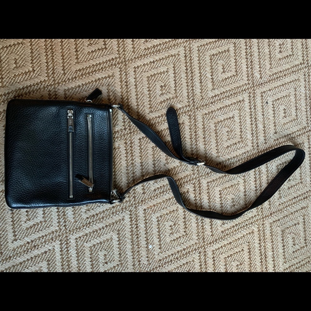 Black pebble leather Cole Haan Crossbody